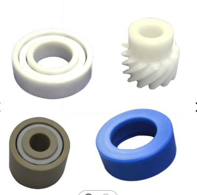 Bộ phận kim loại gia công Delrin POM màu đen, Bộ phận CNC tùy chỉnh PEEK PA6 cho rô bốt