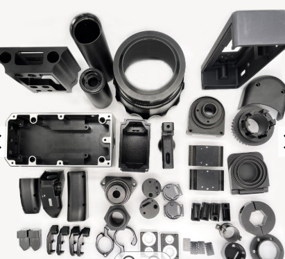 Bộ phận kim loại gia công Delrin POM màu đen, Bộ phận CNC tùy chỉnh PEEK PA6 cho rô bốt